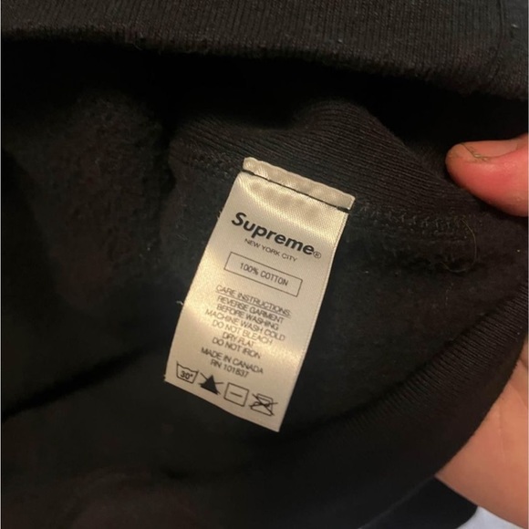 Supreme New York Hooded Sweatshirt Men’s Size M - Picture 3 of 5